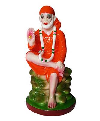 ESVAR STONECRAFT Hand Made Sai Baba Statue for Home (Spiritual Idols) Decorative Showpiece 1