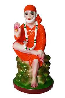 ESVAR STONECRAFT Hand Made Sai Baba Statue for Home (Spiritual Idols) Decorative Showpiece