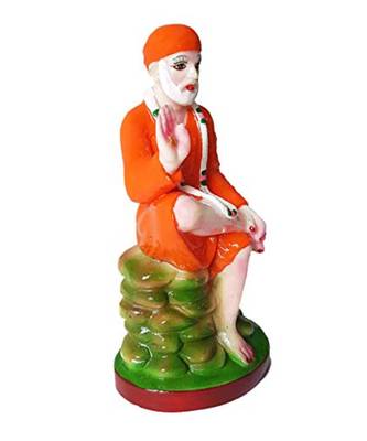 ESVAR STONECRAFT Hand Made Sai Baba Statue for Home (Spiritual Idols) Decorative Showpiece 2