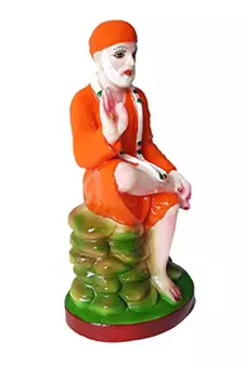 ESVAR STONECRAFT Hand Made Sai Baba Statue for Home (Spiritual Idols) Decorative Showpiece