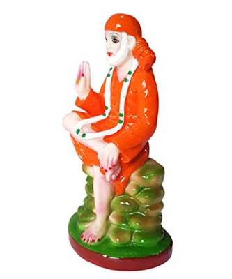ESVAR STONECRAFT Hand Made Sai Baba Statue for Home (Spiritual Idols) Decorative Showpiece 3