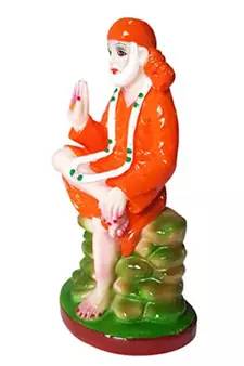 ESVAR STONECRAFT Hand Made Sai Baba Statue for Home (Spiritual Idols) Decorative Showpiece