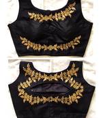 Banglory Silk  Embroidered Work Stitched Blouse(38+4Inch Margin)