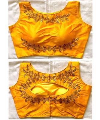 Banglory Silk  Embroidered Work Stitched Blouse(38+4Inch Margin) 1