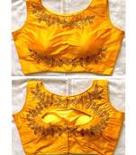Banglory Silk  Embroidered Work Stitched Blouse(38+4Inch Margin)