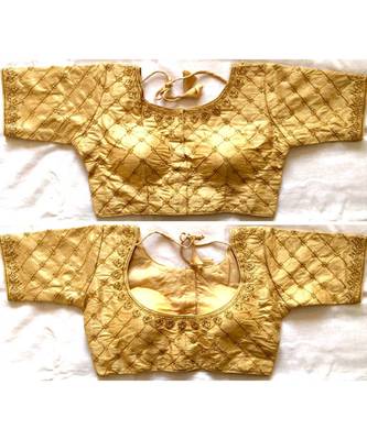 Banglory Silk  Embroidered Work Stitched Blouse(38+4Inch Margin) 1