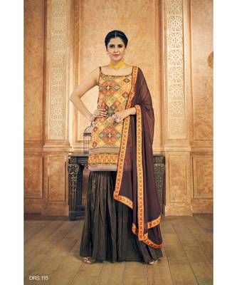 Multi Color Salwar Kameez With Dupatta Set 1