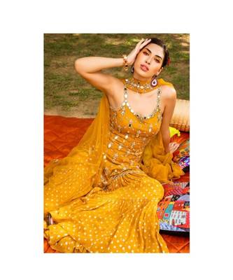 Yellow Color Designer Salwar Kameez With Duppata 1
