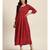 Mohvogue Women's Maroon Embroidered Rayon Kurti