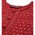 Mohvogue Women's Maroon Embroidered Rayon Kurti