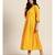 Mohvogue Women's Mustard Embroidered Rayon Kurti