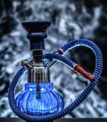 Blue Glass Hookah