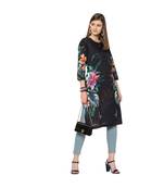 Black Floral Cotton top