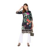 Black Floral Cotton top