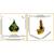 Holy Symbol Om on Peepal Leaf Lord Venkateswara Srinivasa Venkatachalapati God Tirupati Balaji Set of 2 Idol Statue