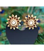 Antique pearl sun stud dj-06364