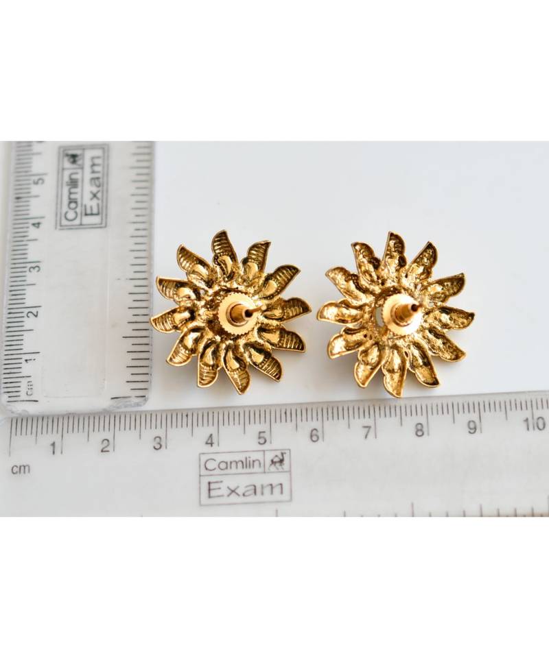 Antique pearl sun stud dj-06364