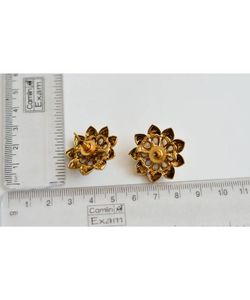 Antique pearl flower studs dj-06407