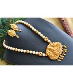 Matte finish pearl Lakshmi designer short haar set dj-06613
