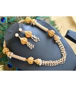 Antique designer pearl necklace set dj-06777