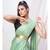 Light Mint Green Plain Ready to Wear Silk Saree WITH BLOUSE