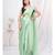 Light Mint Green Plain Ready to Wear Silk Saree WITH BLOUSE