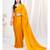 Sunshine Yellow Plain Ready to Wear Silk Saree WITH BLOUSE