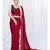 Poppy Red Plain Ready to Wear Silk Saree WITH BLOUSE