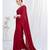 Poppy Red Plain Ready to Wear Silk Saree WITH BLOUSE