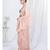 Old Rose Pink Plain Ready to Wear Silk Saree WITH BLOUSE
