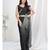 Black or Grey Plain Ready to Wear Silk Saree WITH BLOUSE