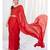 Scarlet Red Plain Ready to Wear Soft Silk Saree WITH BLOUSE