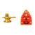 Lord Shiva-Shiv Golden Jyotirling-Shivling Salasar Dham Balaji Set of 2 Idol Statue for Home Office Car & Gift
