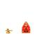 Lord Shiva-Shiv Golden Jyotirling-Shivling Salasar Dham Balaji Set of 2 Idol Statue for Home Office Car & Gift