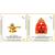 Lord Shiva-Shiv Golden Jyotirling-Shivling Salasar Dham Balaji Set of 2 Idol Statue for Home Office Car & Gift