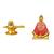 Lord Shiva-Shiv Golden Jyotirling-Shivling Khatu Shyam Ji Set of 2 Idol Statue for Home Office Car Dashboard & Gift