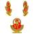 Mata Lakshmi (Maa Laxmi) (antique style) Sai Baba of Shirdi Blessing Murti Combo Set 2 Idol Statue Showpiece