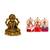 Mata Lakshmi (Maa Laxmi) (antique style) Saraswati Laxmi Lord Ganesha Set of 2 Idol Statue for Home Office Car & Gift