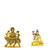 Mata Durga Maa Vaishno Devi (antique style) Lord Shiva Doing Meditation Set of 2 Idol Statue for Home Office Car & Gift