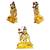 Mata Durga Maa Vaishno Devi (antique style) Lord Shiva Doing Meditation Set of 2 Idol Statue for Home Office Car & Gift