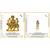 Mata Durga Maa Vaishno Devi (antique style) Lord Shiva Holding Holy Trident (Small Size) Set of 2 Idol Statue