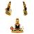 Lord Ganesha Face (Pink) Venkateswara Srinivasa Tirupathi Balaji Swamy Set of 2 Idol Statue for Home Office Car & Gift