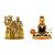 Lord Shiva Family Shiv Parivar (antique style) Venkateswara Srinivasa Tirupathi Balaji Swamy Set of 2 Idol Statue