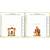 Lord Krishna (Krishn) Laddu Gopal on Swing RadhaKrishn with Cow Set of 2 Idol Statue for Home Office Car & Gift