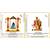 Lord Krishna (Krishn) Laddu Gopal on Swing RadhaKrishn with Cow Set of 2 Idol Statue for Home Office Car & Gift