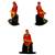 Lakshmi-Ganesha Laxmi Ganesh (Golden Meenakari) Sai Baba of Shirdi Blessing Murti Combo Set 2 Idol Statue Showpiece