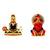 Venkateswara Srinivasa Tirupathi Balaji Swamy Lord Hanuman Bajrang-Bali Face Set of 2 Idol Statue for Home Office & Car