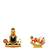 Lord Venkateswara Srinivasa Tirupathi Balaji Swamy Lord Hanuman Flying With Dronagiri Parvat Set of 2 Idol Statue