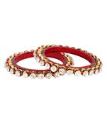 Rajasthani Bangle Bracelet With Remarkable Cz Embellishment