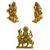 Maa Durga, Vaishno Devi, Sherawali Mata Khatu Shyam Ji Set of 2 Idol Statue for Home Office Shop Car Dashboard & Gift